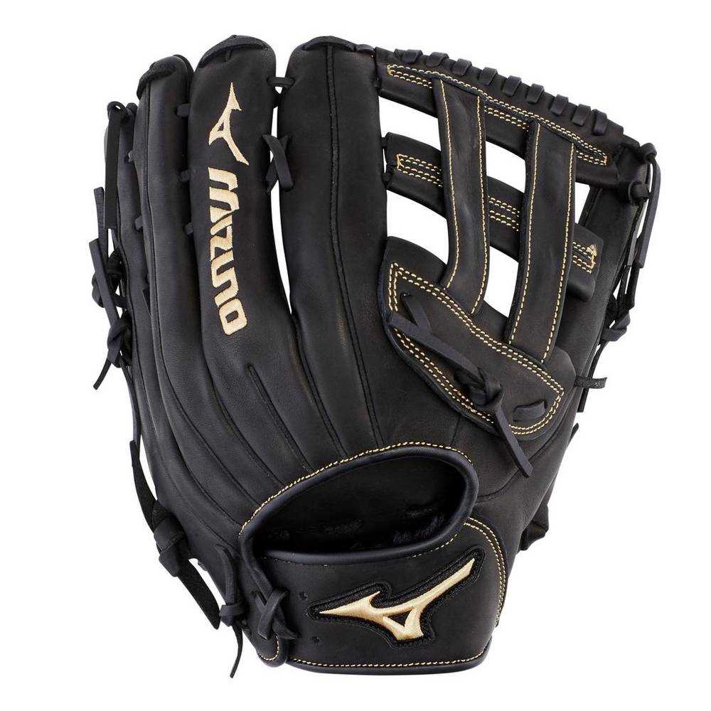 Mens Mizuno MVP Series Slowpitch 13" Softball Gloves Black Philippines (HUZTJQ608)